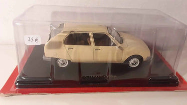 Voitures Miniatures Citroën Visa couleur beige/crème (échelle 1/24ème) - Bernard Miniatures