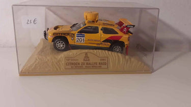 Voitures Miniatures Citroën ZX Rallye raid jaune N°201 (rallye Paris-Dakar 1991) - Bernard Miniatures