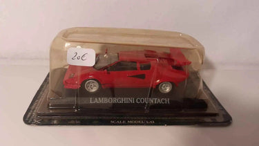 Voitures Miniatures Lamborghini Countach rouge (Del Prado) - Bernard Miniatures