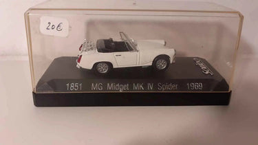 Voitures Miniatures MG Midget MK4 Spider blanche de 1969 (Solido référence 1851) - Bernard Miniatures