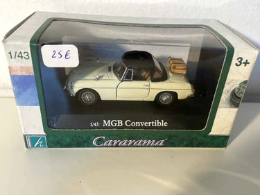 Voitures Miniatures MGB convertible de couleur crème - Bernard Miniatures