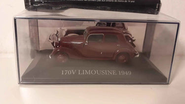 Voitures Miniatures Mercedes 170V Limousine bordeaux de 1949 - Bernard Miniatures