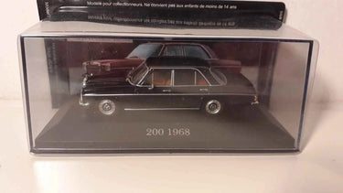 Voitures Miniatures Mercedes 200 noire de 1968 - Bernard Miniatures