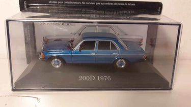 Voitures Miniatures Mercedes 200D bleue de 1976 - Bernard Miniatures