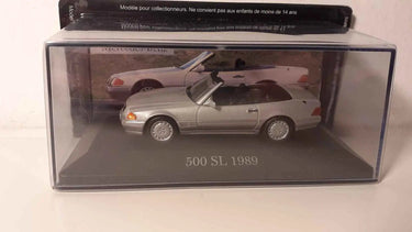 Voitures Miniatures Mercedes 500 SL grise de 1989 - Bernard Miniatures
