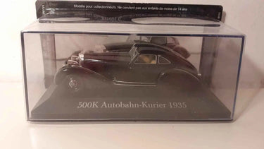 Voitures Miniatures Mercedes 500K Autobahn-Kurier noire de 1935 - Bernard Miniatures