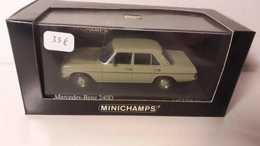 Voitures Miniatures Mercedes-Benz 240D verte de 1973 (MINICHAMPS référence 400 034001) - Bernard Miniatures