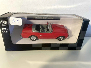 Voitures Miniatures Mercedes-Benz 280SL rouge de 1968 - Bernard Miniatures