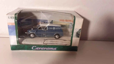 Voitures Miniatures Mini van (mini Panel van) bleue avec inscription Road Service sur la voiture) - Bernard Miniatures