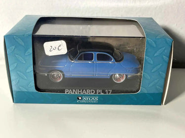 Voitures Miniatures Panhard PL 17 bleue et toit noir - Bernard Miniatures