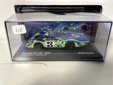 Voitures Miniatures Porsche 917 LH bleue et verte numéro 3 (24 heures du Mans de 1970) - Bernard Miniatures