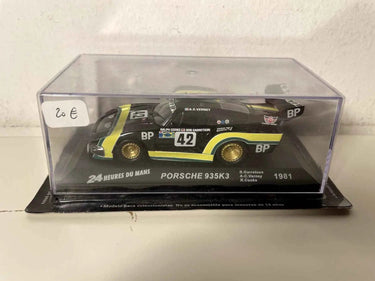 Voitures Miniatures Porsche 935K3 noire, jaune et verte numéro 42 (24 heures du Mans de 1981) - Bernard Miniatures