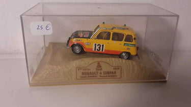 Voitures Miniatures Renault 4 SINPAR N°131 (rallye Paris-Dakar 1979) - Bernard Miniatures