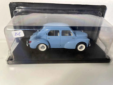 Voitures Miniatures Renault 4CV bleue (échelle 1/24ème) - Bernard Miniatures