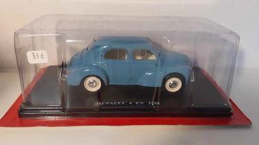 Voitures Miniatures Renault 4CV bleue de 1958 (échelle 1/24ème) - Bernard Miniatures