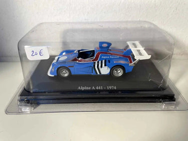 Voitures Miniatures Renault Alpine A 441 bleue et rouge de 1974 - Bernard Miniatures