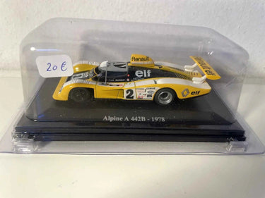 Voitures Miniatures Renault Alpine A 442B numéro 2 jaune, blanche et noire de 1978 - Bernard Miniatures
