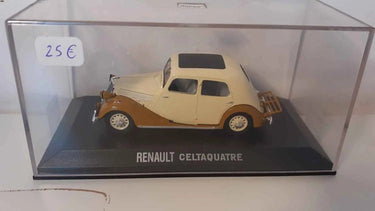 Voitures Miniatures Renault Celtaquatre beige et marron - Bernard Miniatures