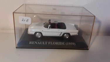 Voitures Miniatures Renault Floride cabriolet blanche de 1959 - Bernard Miniatures