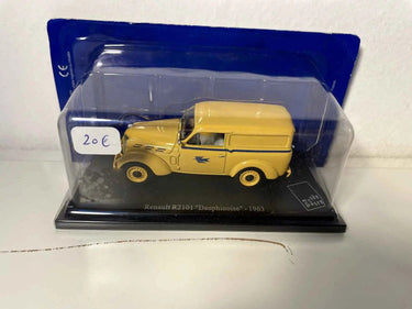 Voitures Miniatures Renault R2101 Dauphinoise jaune de 1963 la Poste - PTT - Bernard Miniatures