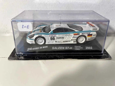 Voitures Miniatures Saleen S7-R blanche et verte numéro 66 (24 heures du Mans de 2002) - Bernard Miniatures