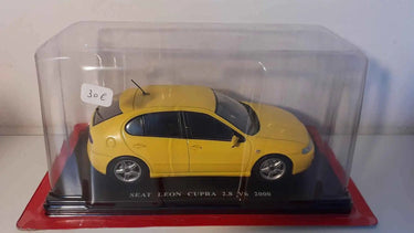 Voitures Miniatures Seat Léon Cupra 2.8 V6 jaune de 2000 (échelle 1/24ème) - Bernard Miniatures