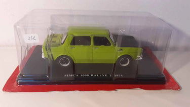 Voitures Miniatures Simca 1000 rallye 2 verte et noire de 1974 (échelle 1/24ème) - Bernard Miniatures