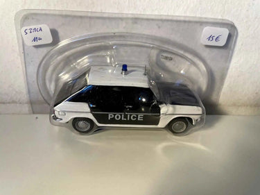 Voitures Miniatures Simca 1100 blanche et noire POLICE - Bernard Miniatures