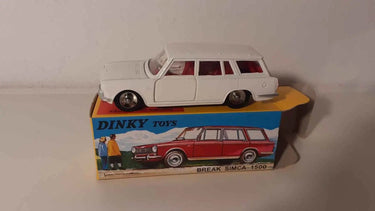 Voitures Miniatures Simca 1500 break blanche Dinky-Toys (Editions Atlas) - Bernard Miniatures