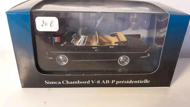 Voitures Miniatures Simca Chambord V-8 Présidentielle (collection voitures de chefs d'état) - Bernard Miniatures