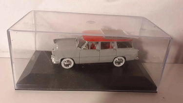 Voitures Miniatures Simca Marly grise et toit rouge avec galerie - Bernard Miniatures
