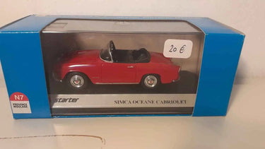 Voitures Miniatures Simca océane cabriolet rouge - Bernard Miniatures