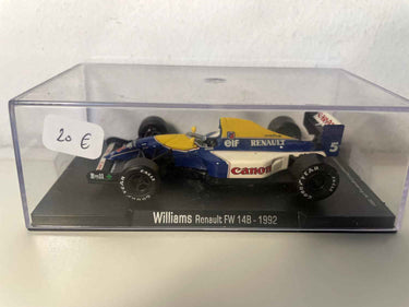 Williams Renault FW 14B bleue, blanche et jaune numéro 5 de 1992 (Formule 1) Bernard Miniatures