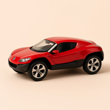 Photo professionnelle de la voiture miniature Volkswagen Concept T Rouge - Image clean haute qualité