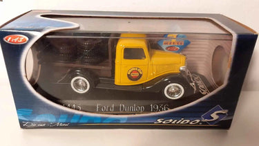 Ford plateau jaune et noir de 1936 (publicité Dunlop) Bernard Miniatures