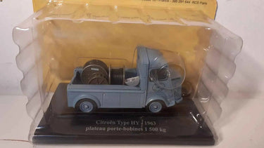 Voiture Miniature Citroën type HY bleu de 1963 plateau porte-bobines 1500 kg EDF - Bernard Miniatures