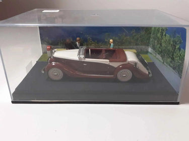 Voiture Miniature Salmson S4E bordeaux et blanc cassé - la route bleue - Bernard Miniatures