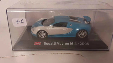Voitures Miniatures Bugatti Veyron 16.4 bleue et grise de 2005 - Bernard Miniatures