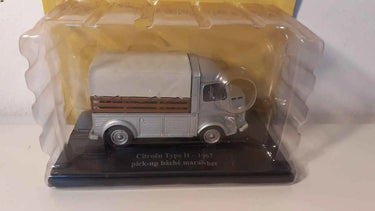 Voitures Miniatures Citroën type H gris bâché de 1967 - pick-up bâché maraîcher - Bernard Miniatures
