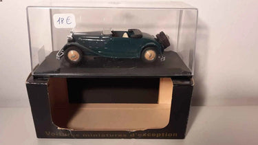 Voitures Miniatures Delage D8 cabriolet verte foncée - Bernard Miniatures