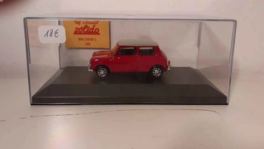 Voitures Miniatures Mini-Cooper S rouge et toit blanc de 1969 (Solido) - Bernard Miniatures