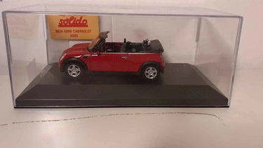 Voitures Miniatures New mini cabriolet rouge de 2005 (Solido) - Bernard Miniatures