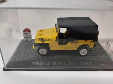 Voitures Miniatures Renault 4 Dallas jaune de 1983 - Bernard Miniatures