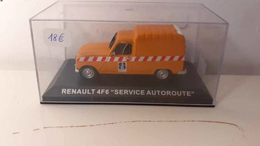 Voitures Miniatures Renault 4F6 orange service autoroute - Bernard Miniatures