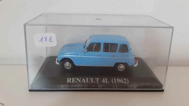 Voitures Miniatures Renault 4L bleue claire de 1962 - Bernard Miniatures
