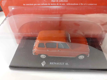 Voitures Miniatures Renault 4L orange foncé/marron - Bernard Miniatures