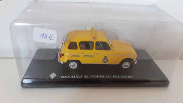 Voitures Miniatures Renault 4L touring secours jaune - Bernard Miniatures