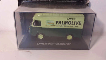 Voitures Miniatures Saviem SG2 avec publicité PALMOLIVE - Bernard Miniatures