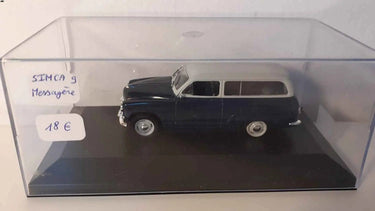 Voitures Miniatures Simca 9 messagère bleue et toit gris - Bernard Miniatures