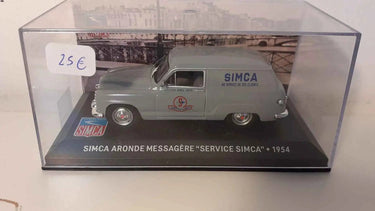 Voitures Miniatures Simca Aronde messagère grise de 1954 "service Simca" - Bernard Miniatures